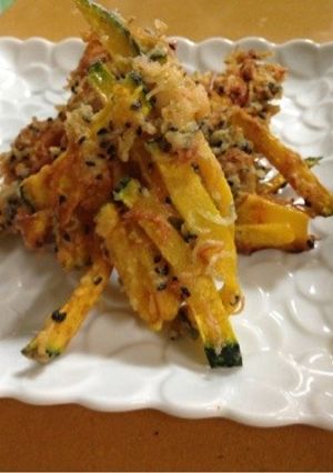 カボチャ☆カニカマ☆ちりめんかき揚げ-レシピのメイン写真