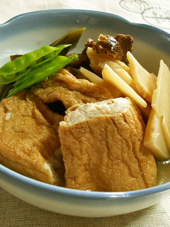 絹あつあげと若竹の煮物-レシピのメイン写真