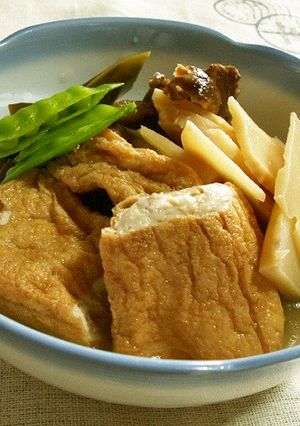 絹あつあげと若竹の煮物-レシピのメイン写真