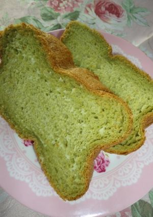 ふんわりもっちり☆HB蜂蜜抹茶パン-レシピのメイン写真