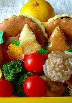 パンケーキ弁当-レシピのメイン写真