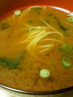 そうめん入りお味噌汁-レシピのメイン写真