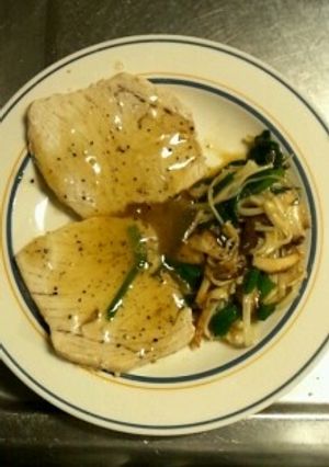 ４月１７日晩飯　【めかじき塩ソースかけ】-レシピのメイン写真
