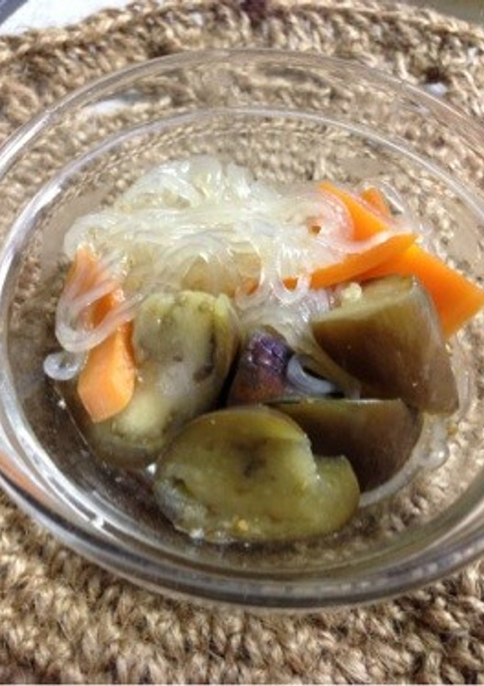 簡単！お茄子と人参の煮浸し-レシピのメイン写真