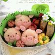 簡単!可愛い♪キャラ弁当☆ぶたちゃん弁当