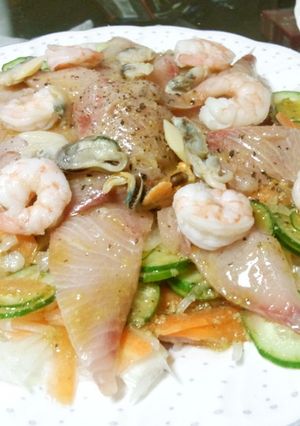 なんでもカルパッチョ（これはブリ）-レシピのメイン写真