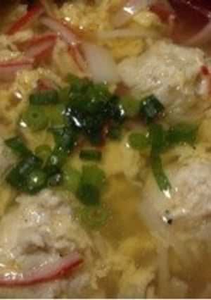 節約！簡単☆鶏団子の中華スープ♪-レシピのメイン写真
