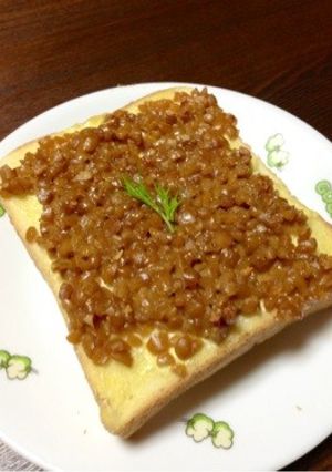 癖になる!納豆トーストϵ( 'Θ' )϶-レシピのメイン写真