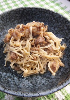 すき家牛丼の具でエノキ煮-レシピのメイン写真