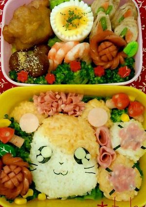カンタンキャラ弁ハム太郎-レシピのメイン写真