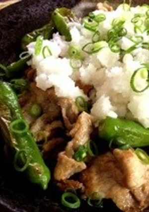 カリカリ豚とししとうのおろしポン酢-レシピのメイン写真
