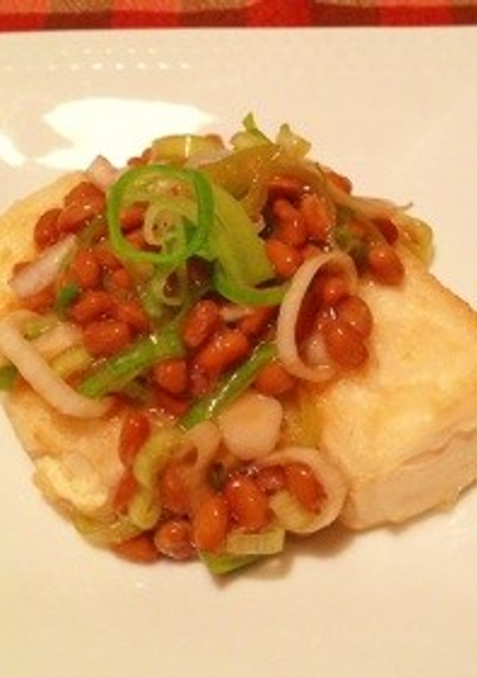 揚げ出し豆腐のネギ納豆かけ-レシピのメイン写真