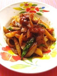 新じゃがと豚肉のBBQ炒め-レシピのメイン写真