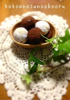 ココアのスノーボールクッキー-レシピのメイン写真