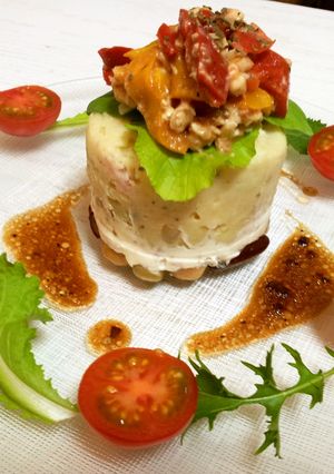 カフェ風ポテトサラダとパプリカの前菜-レシピのメイン写真