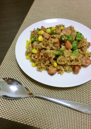 夏☆オクラのカレーピラフ♬-レシピのメイン写真