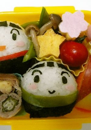 新幹線キャラ弁☆前向き!あさまとあさひ♪-レシピのメイン写真