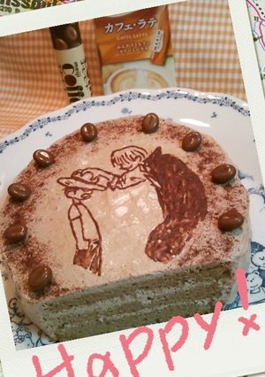 カフェラテケーキ＊ ワンピースキャラ-レシピのメイン写真