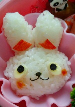 白いうさぎさん☆キャラ弁-レシピのメイン写真