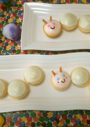 はらぺこあおむし★デコカップケーキ-レシピのメイン写真