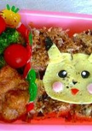 ピカチュウお好み焼き弁当-レシピのメイン写真