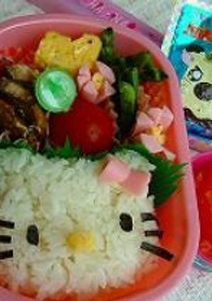 キティちゃん弁当-レシピのメイン写真