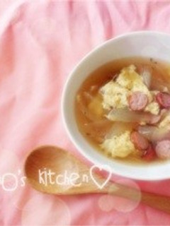 たまごとオニオンのあったかスープ*°-レシピのメイン写真