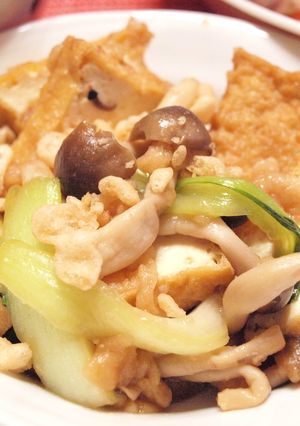 肉代わりに天かすで厚揚げ炒め-レシピのメイン写真