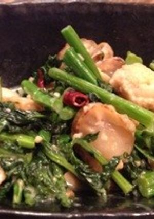 かき菜とベビー帆立の中華炒め-レシピのメイン写真