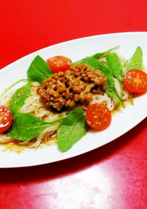 健康的！納豆そうめんサラダ☆-レシピのメイン写真
