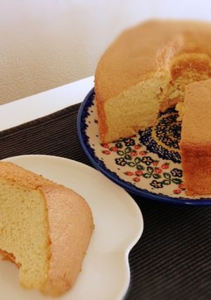 生姜とオリーブオイルのシフォンケーキ-レシピのメイン写真