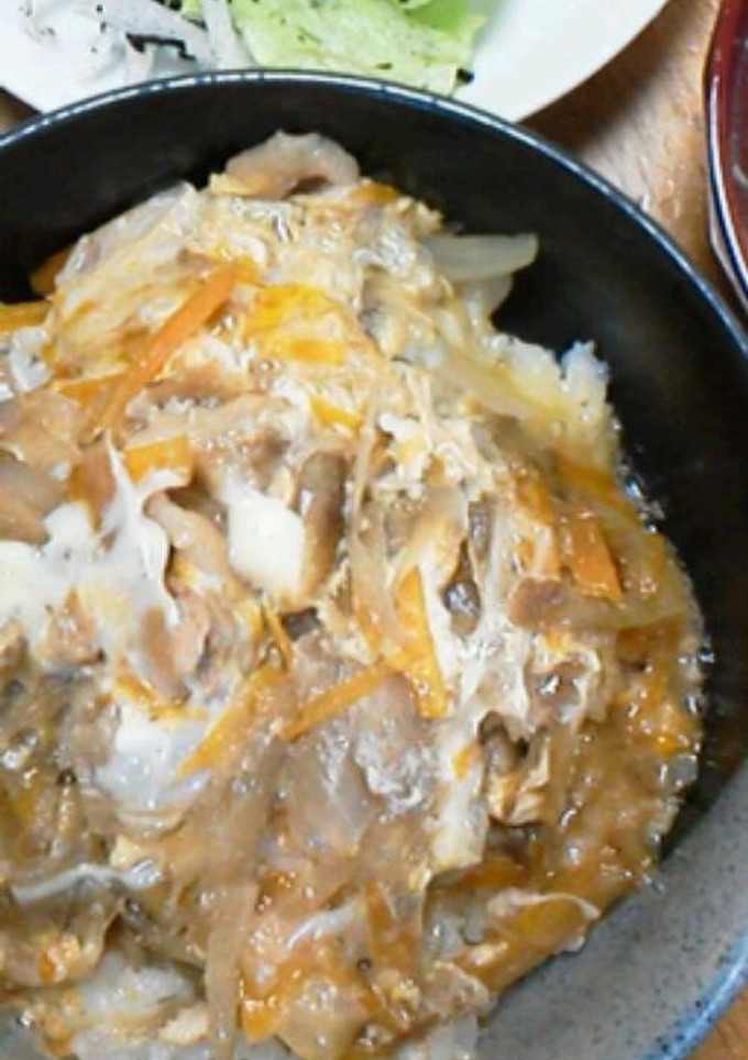きんぴらごぼうの残りで卵とじ丼-レシピのメイン写真