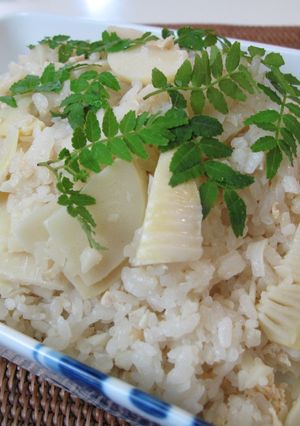 シンプル筍ごはん　（香り、旨味が・・）-レシピのメイン写真