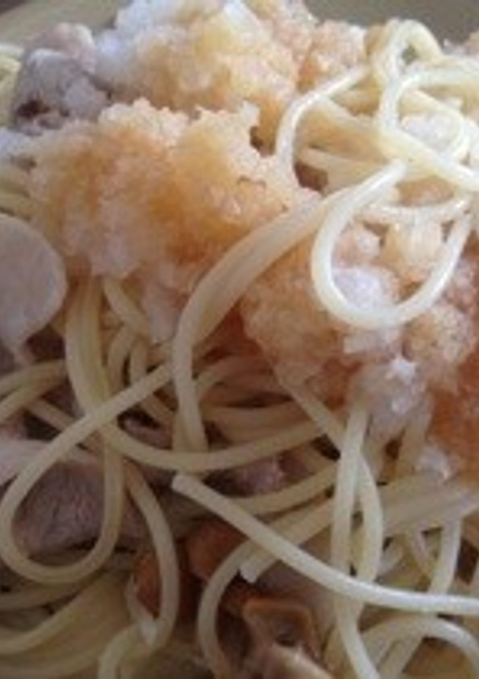 豚となめこのおろし和風パスタ-レシピのメイン写真