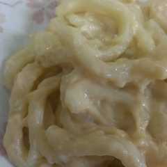 รูปของ 簡単カルボナーラ風クリーミーうどん