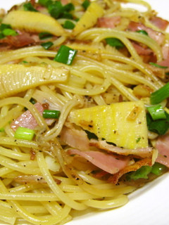 ベーコンと筍の柚子胡椒パスタ-レシピのメイン写真