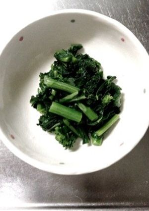 簡単！でもおいしい！つぼみ菜のからし和え-レシピのメイン写真