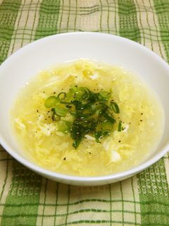 新玉ねぎと春雨のとろりん♪卵スープ-レシピのメイン写真
