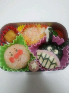 キャラ弁☆アンパンマンとばいきんマン-レシピのメイン写真