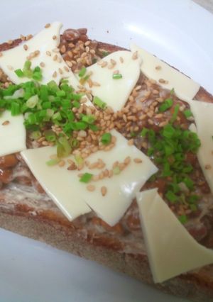 納豆のトースト-レシピのメイン写真