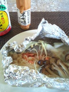 主菜 ~魚と茸のホイル蒸し~-レシピのメイン写真