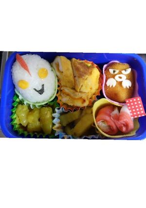 ウルトラマン＆ピグモン弁当-レシピのメイン写真