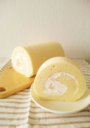ふわしゅわシフォンロールケーキ-レシピのメイン写真