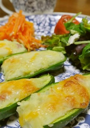 ピーマンのポテト詰め～オーブンを使って～-レシピのメイン写真