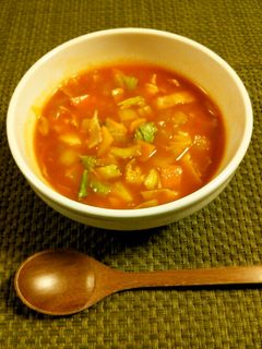 トマトジュースで作る濃厚ミネストローネ!-レシピのメイン写真