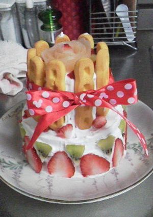 1歳の誕生日ケーキ（牛乳・卵不使用）-レシピのメイン写真