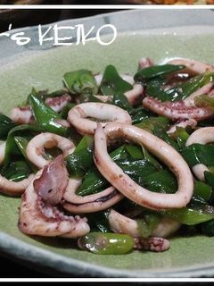 イカとねぎのにんにくバター醤油炒め-レシピのメイン写真