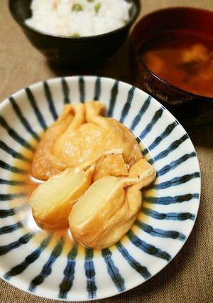 もちもちじゃがいも巾着煮-レシピのメイン写真