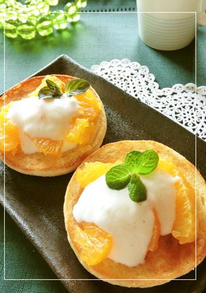 あったかマフィンにオレンジ×ヨーグルト-レシピのメイン写真