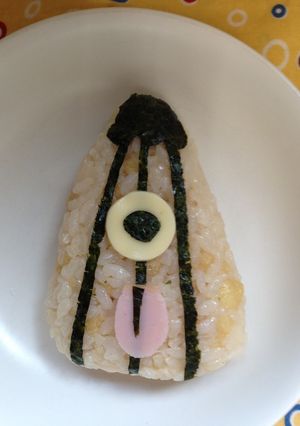 オバケおにぎり〜からかさおばけ-レシピのメイン写真